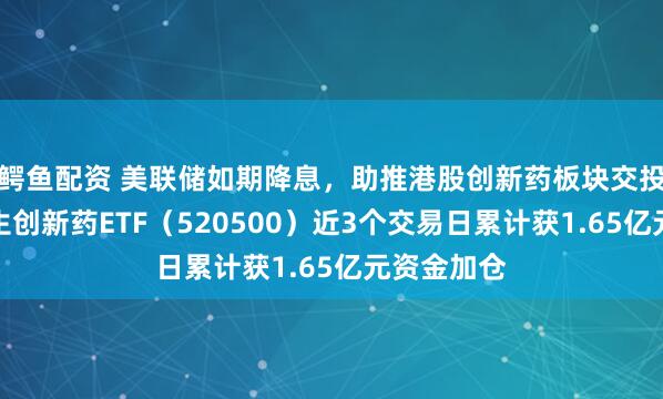 鳄鱼配资 美联储如期降息,助推港股创新药板块交投活跃!恒生创新药ETF(520500)近3个交易日累计获1.65亿元资金加仓